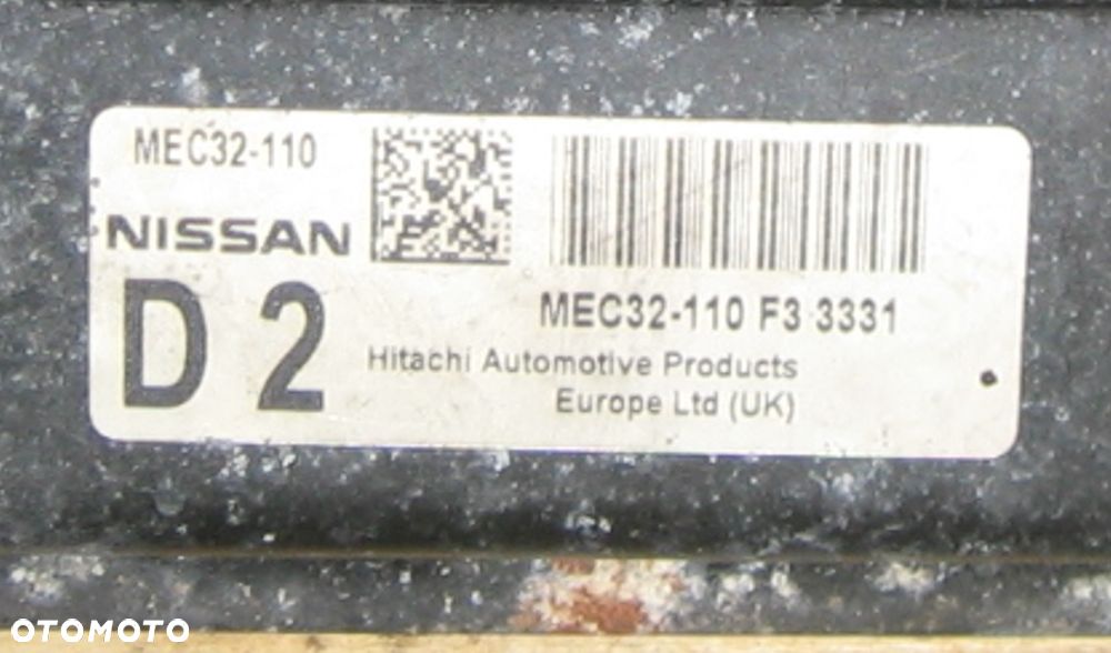sterownik silnika MICRA K12 1.2 16V MEC32-110 NISSAN - 3