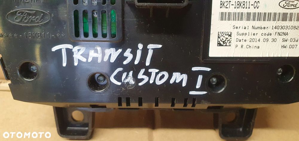 Przełączniki panel sterowania radia Ford Transit Custom MK8 BK2T-18K811-CC - 8