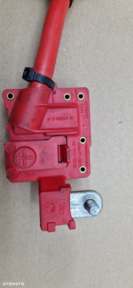 BMW E90 E91 E87 E92 E84 X5 E70 KLEMA PIROTECHNICZNA PLUSOWA 9115449 9115438 - 6