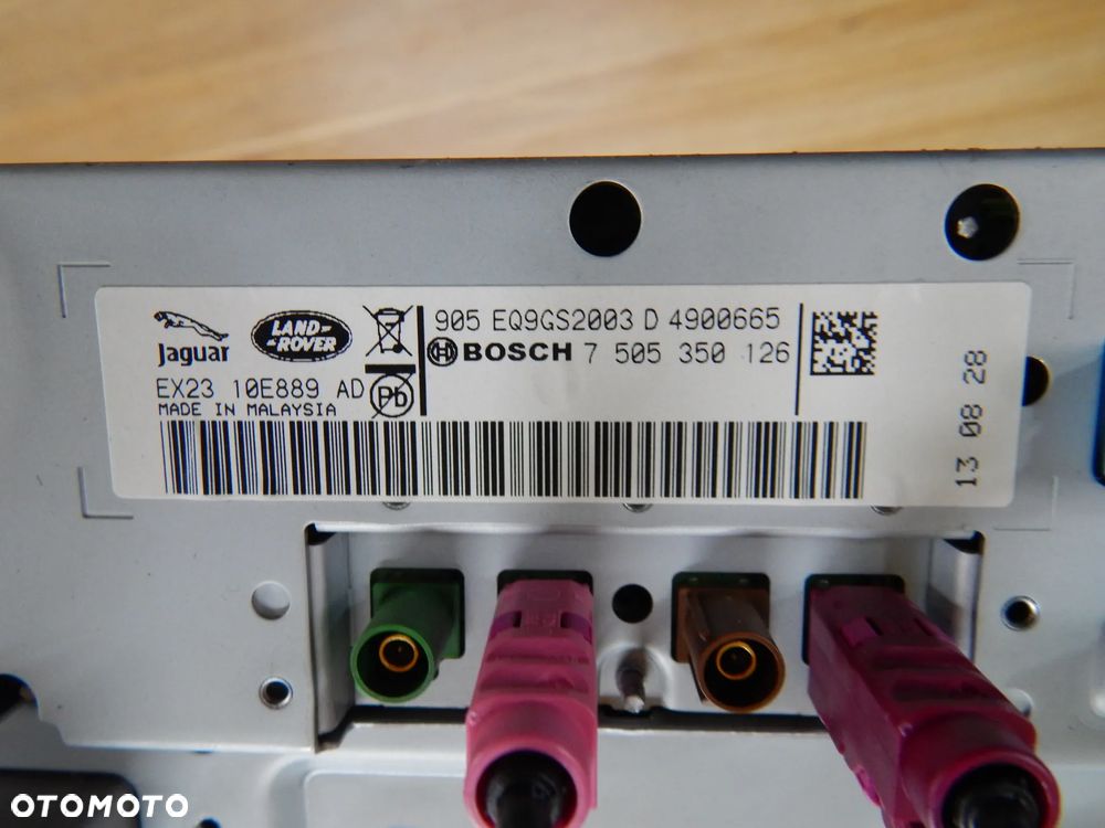 Radio czytnik ekran monitor nawigacja Jaguar XF x250 10-15 Range Rover Vogue L405 Łuków części - 4
