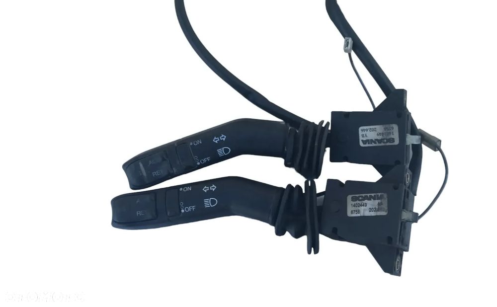 MANETKA PRZEŁĄCZNIK STEROWANIE ŚWIATEŁ KIERUNKOWSKAZU TEMPOMATU SCANIA 114 124 1402449 - 1
