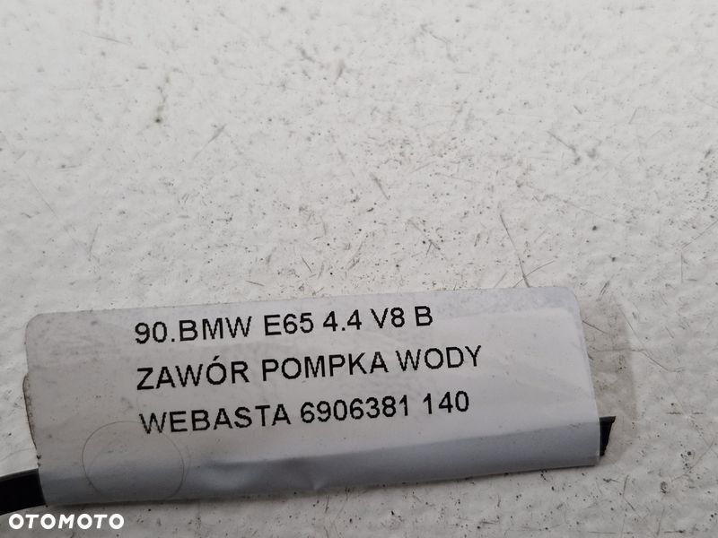 BMW 7 E65 4.4 V8 ZAWÓR POMPKA WODY WEBASTA 6906381 - 7