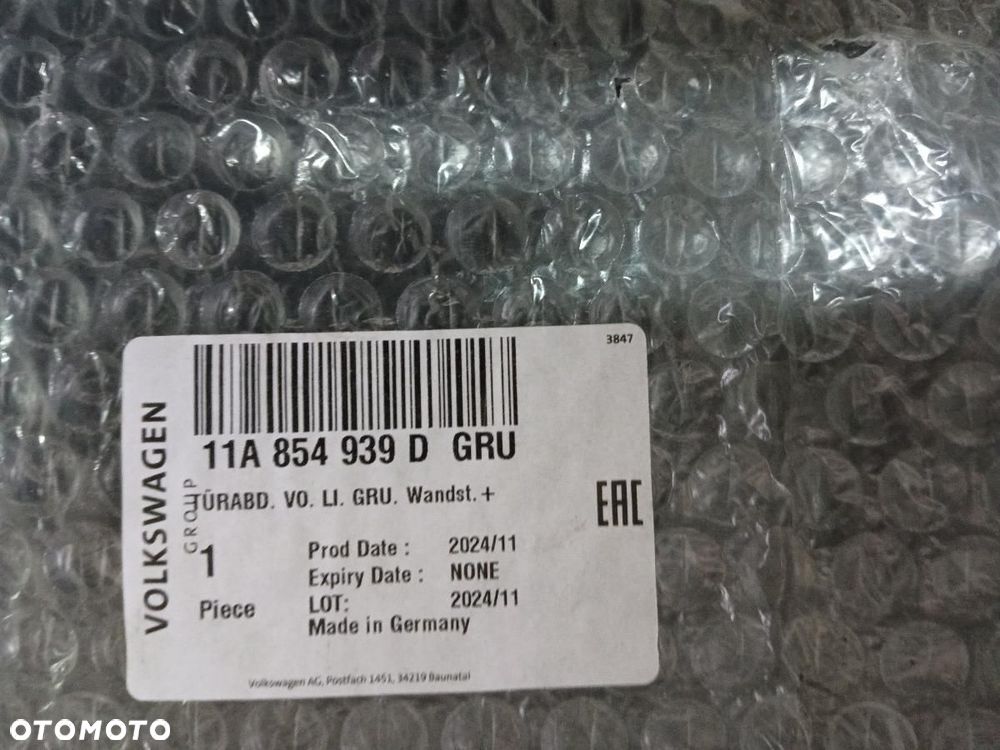 LISTWA DRZWI PRZÓD PRZEDNIA LEWA AUDI A4 11A854939D - 7