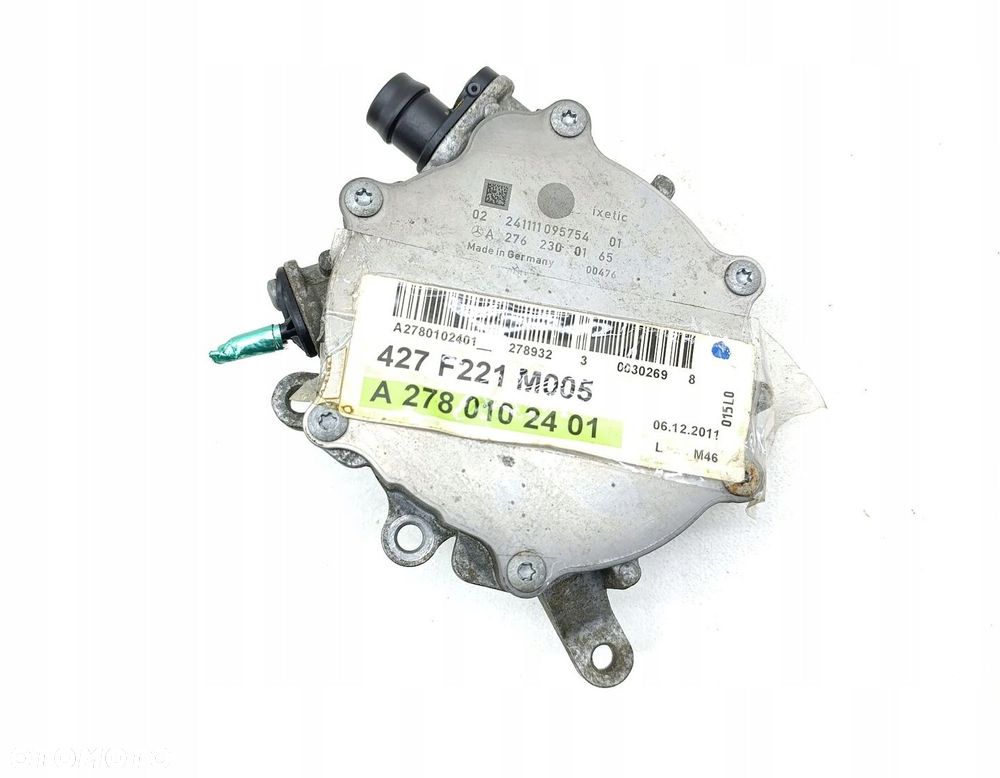 POMPA VACUM VAKUM MERCEDES W221 4.7 V8 A2762300165 - 2