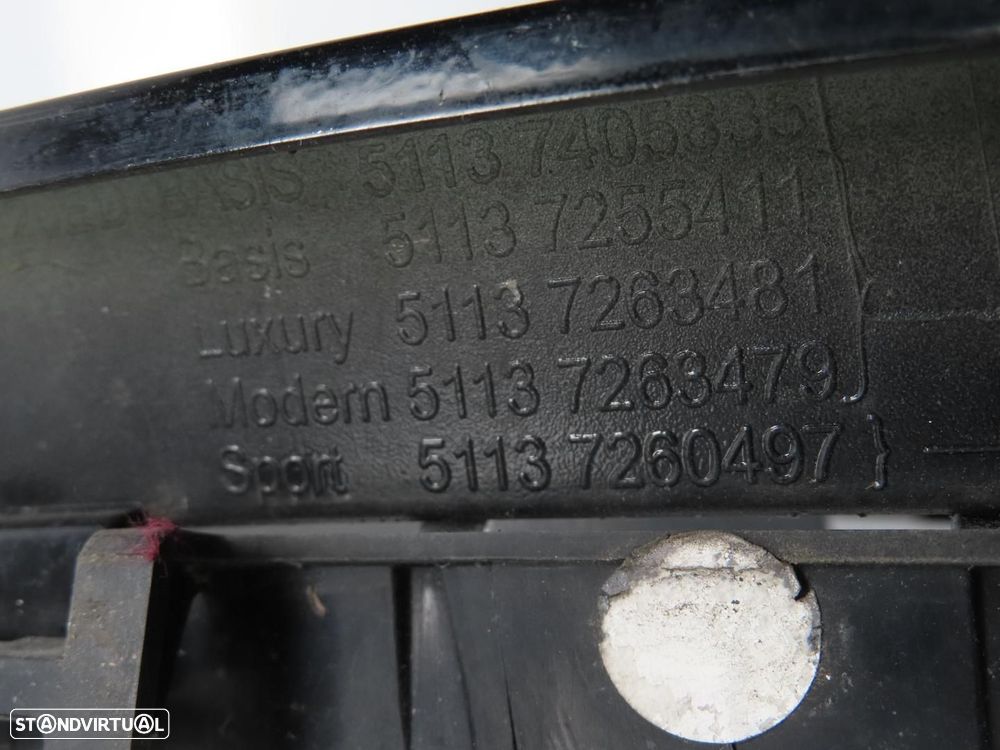 Grelha Sport Preto Brilho Frente/Esquerda Usado / Original BMW 3 (F30, F80)/BMW... - 6