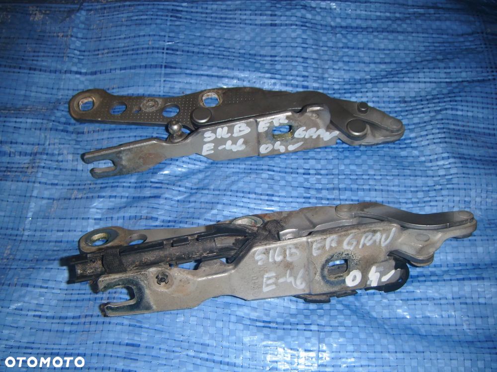 bmw e46 kombi 04r zawiasy maski silbergraumetallic - 1