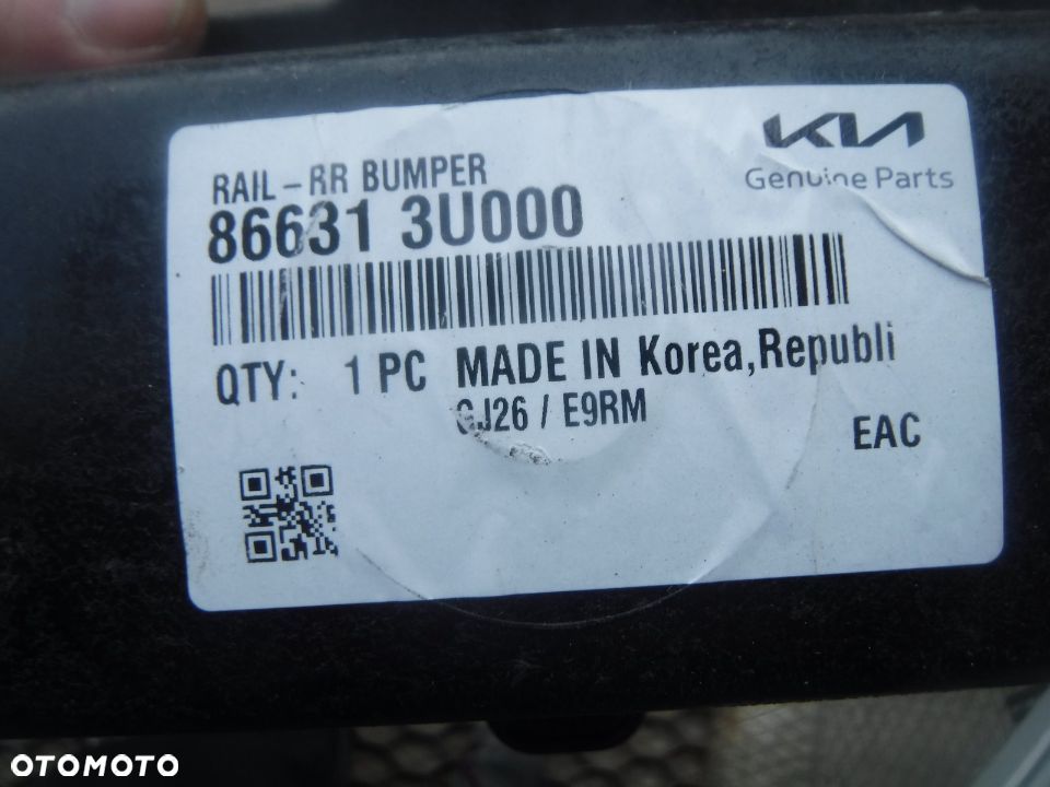 kia sportage iii 3 10r- belka zderzaka tył nowa oryginał tylna - 2
