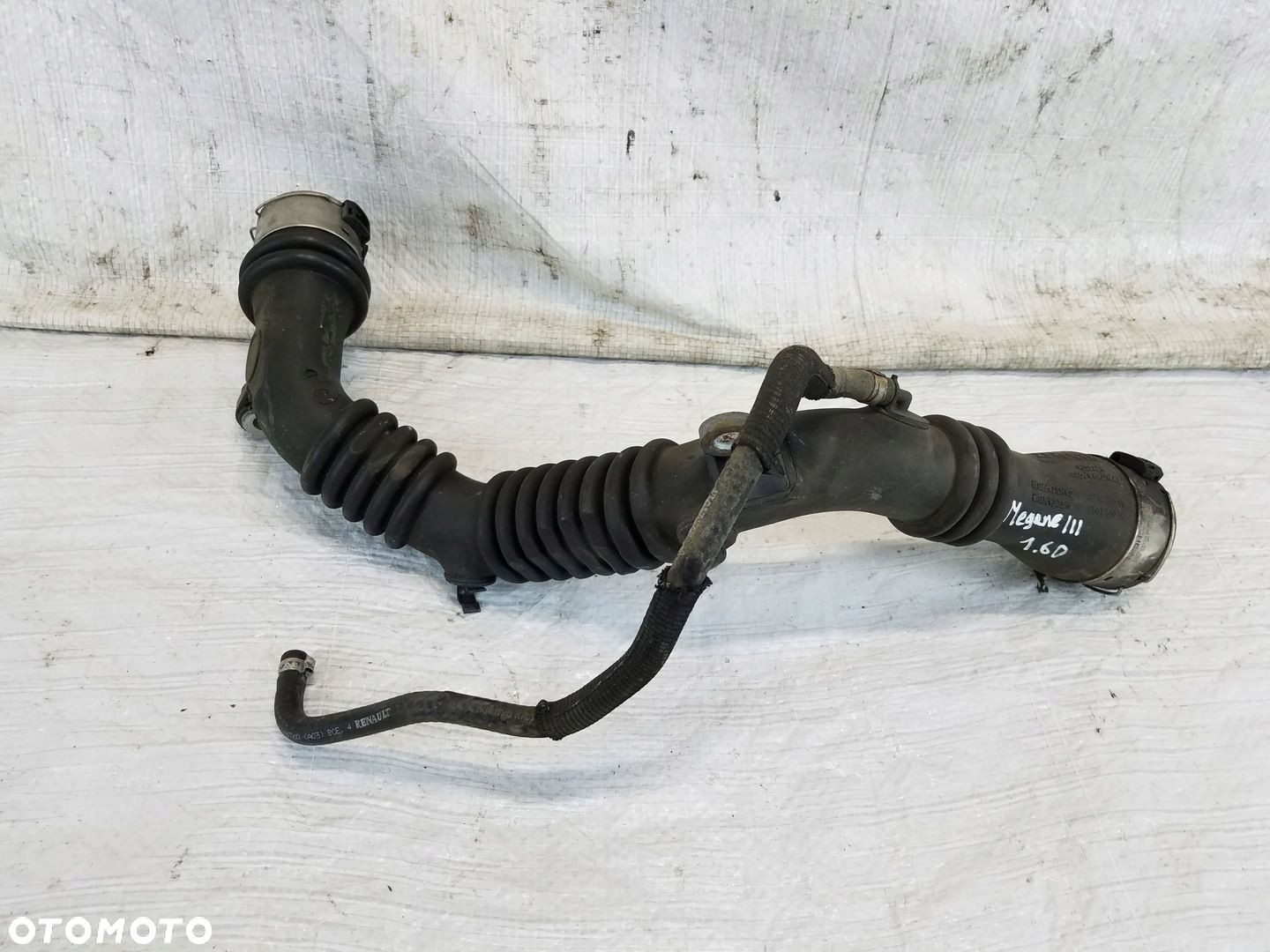 RURA WLOT POWIETRZA INTERCOOLERA RENAULT MEGANE III 1.6 HDI 144602899r - 1
