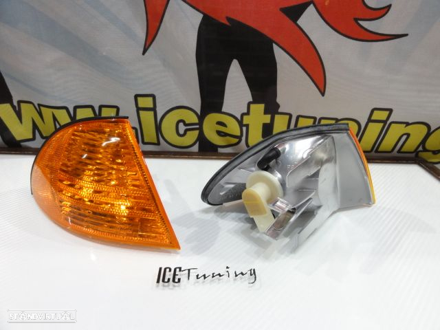 Pisca / Farois / Farolins frontais BMW E46 4 portas / Touring 98-01 Fundo Laranja JDM - 9
