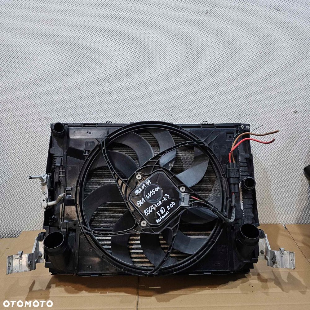 bmw f30 2.0d automat komplet chłodnic wody klimatyzacji wentylator cooler - 3