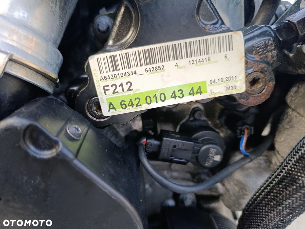 MERCEDES W212 3.0 CDI SILNIK KOMPLETNY 642852 - 3