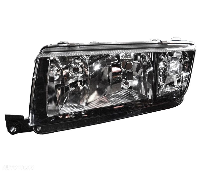 Far Skoda Fabia (6Y), 04.2000-03.2007, partea stanga, tip bec H3+H7; electric; insertie neagra; fara motoras, producator TYC 20-6230-15-2 - 1