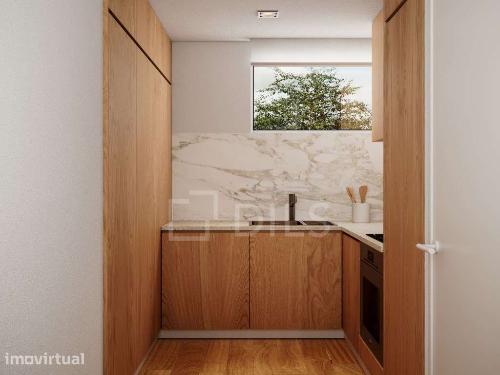 Apartamento T1+1 com varanda em novo empreendimento no Porto - Grande imagem: 2/46
