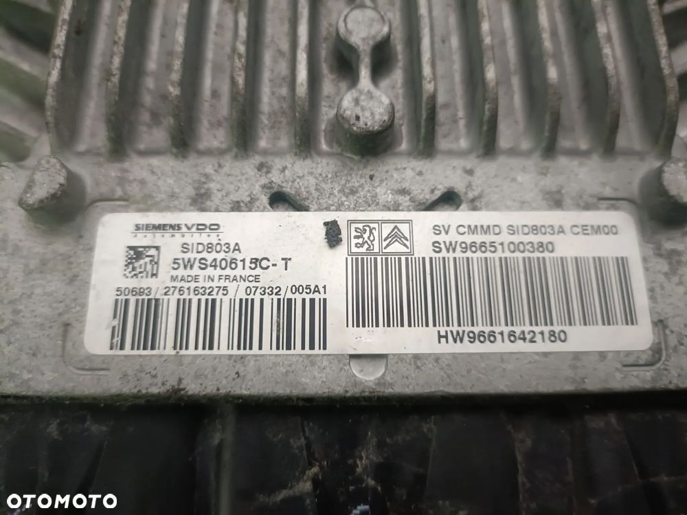 CITROEN C4 PICASSO I 06-13 2,0 HDI komputer sterownik silnika 5WS40615C-T * - 2