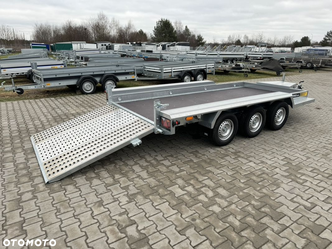 Lorries TPM35-4017 402x175 cm DMC 3500kg przyczepa 3 osiowa pod koparkę budowlanka - 23