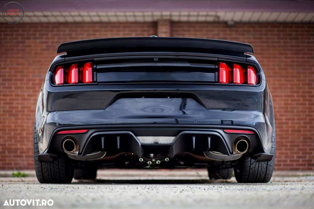 Difuzor Bara Spate Ford Mustang Sixth Generation (2015-2017) RTR Design Negru Mat- livrare gratuita - 9