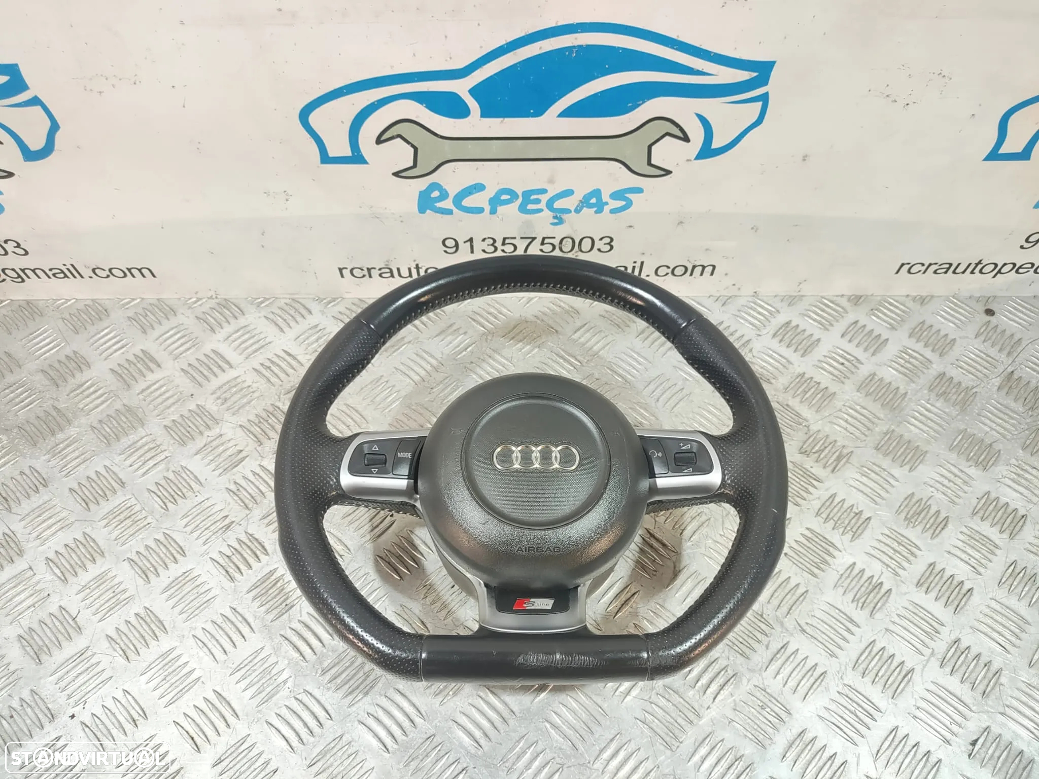 Volante pele Flat Bottom Audi TT 8J S-Line - 2