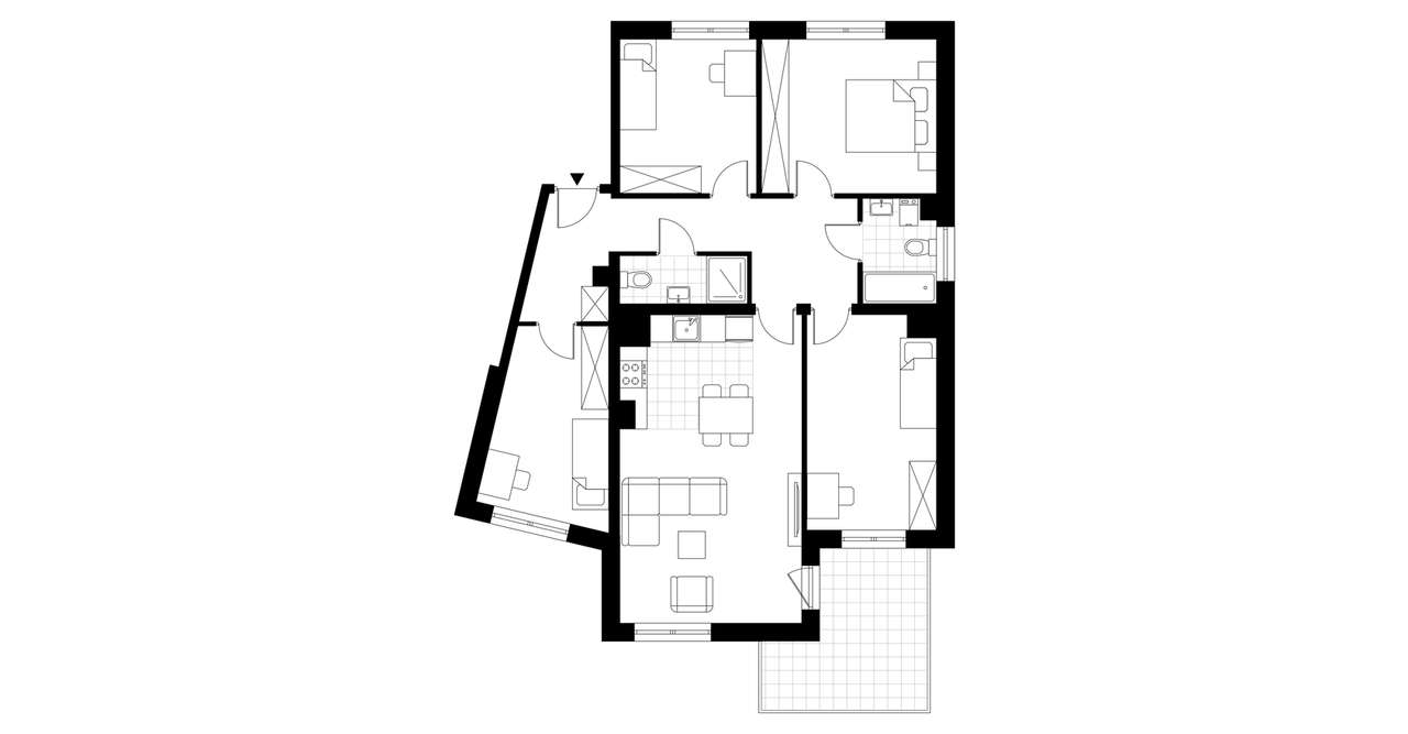 5-pokojowe mieszkanie 91m2 + balkon Bezpośrednio - Pełny obrazek: 4/12