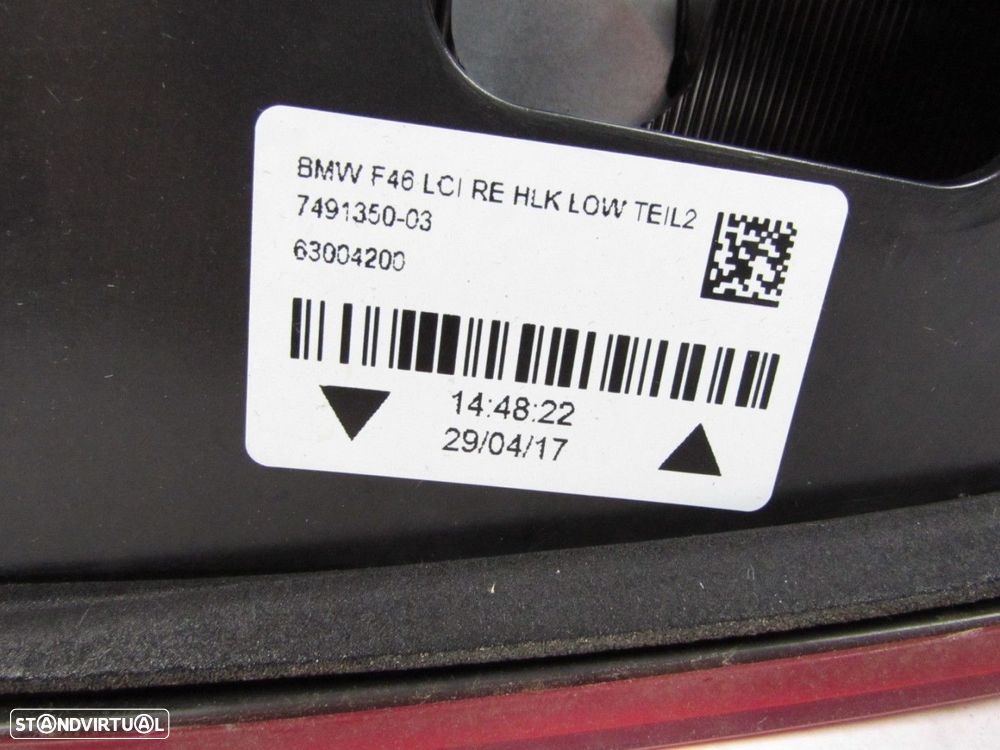 Farolim da mala Direito Seminovo/ Original BMW 2 Gran Tourer (F46) 63217491350 - 3