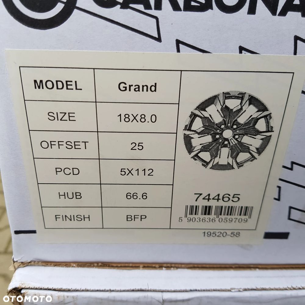 4x 8x18 ET25 5x112 Nowy komplet felg aluminiowych Audi, Seat, Skoda, VW,Mercedes, BMW - 2