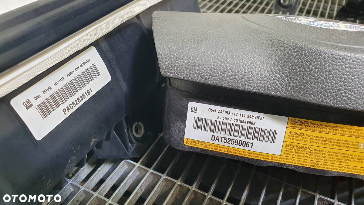 KOKPIT DESKA ROZDZIELCZA KONSOLA PODUSZKA AIRBAG PASY OPEL ZAFIRA B EU - 6