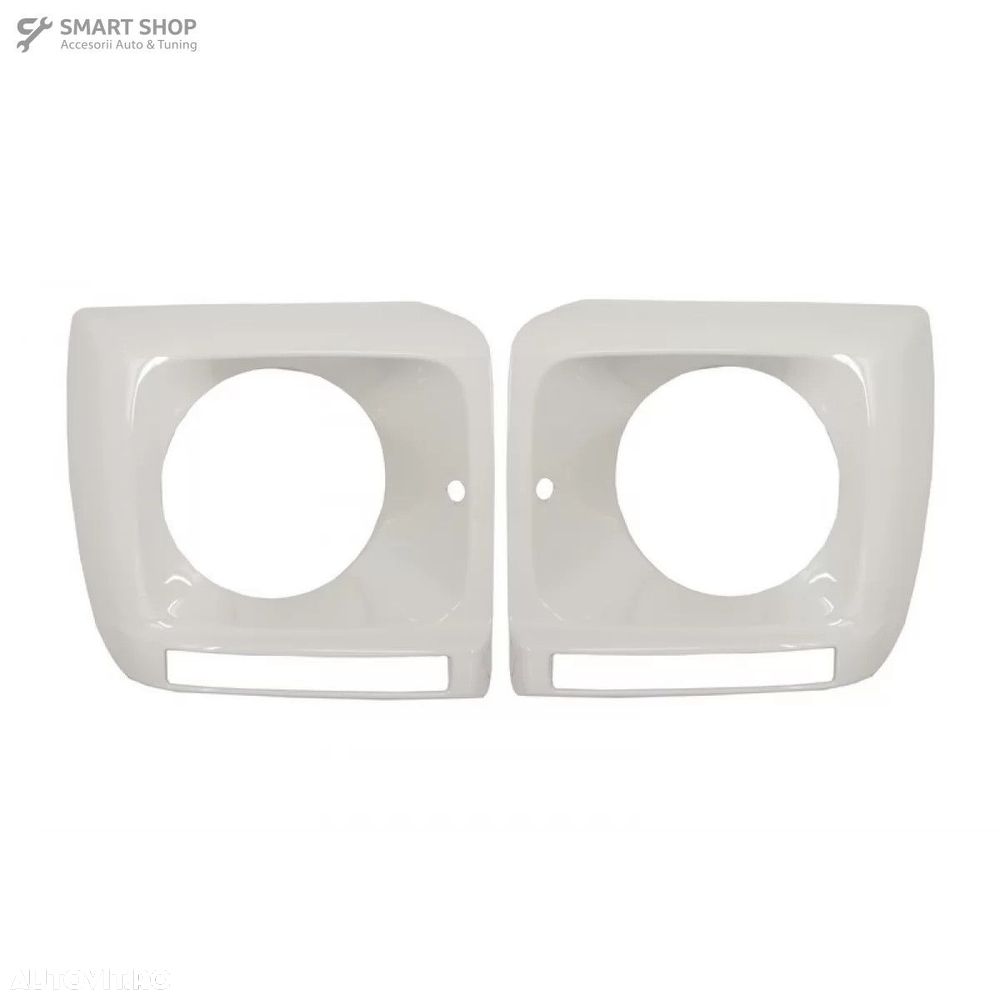 Carcasa faruri Alb cu Lumini de zi dedicate LED DRL Mercedes G-class W - 8