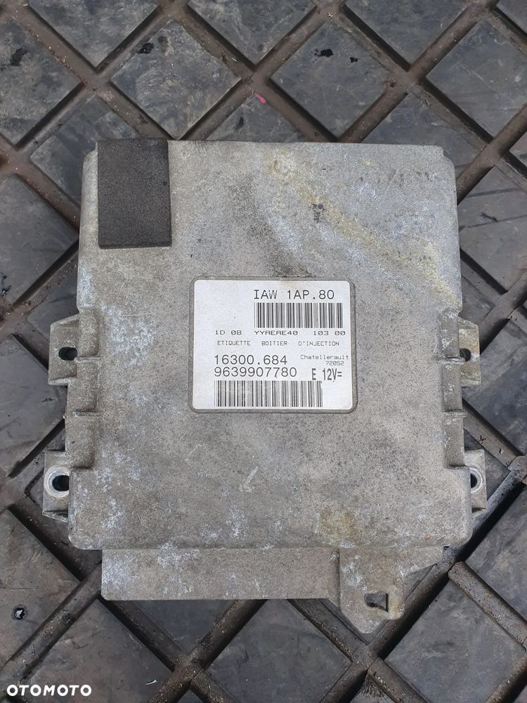 PEUGEOT 206 MODUŁ STEROWNIK SILNIKA 1.1B 9639907780 IAW1AP.80 - 1