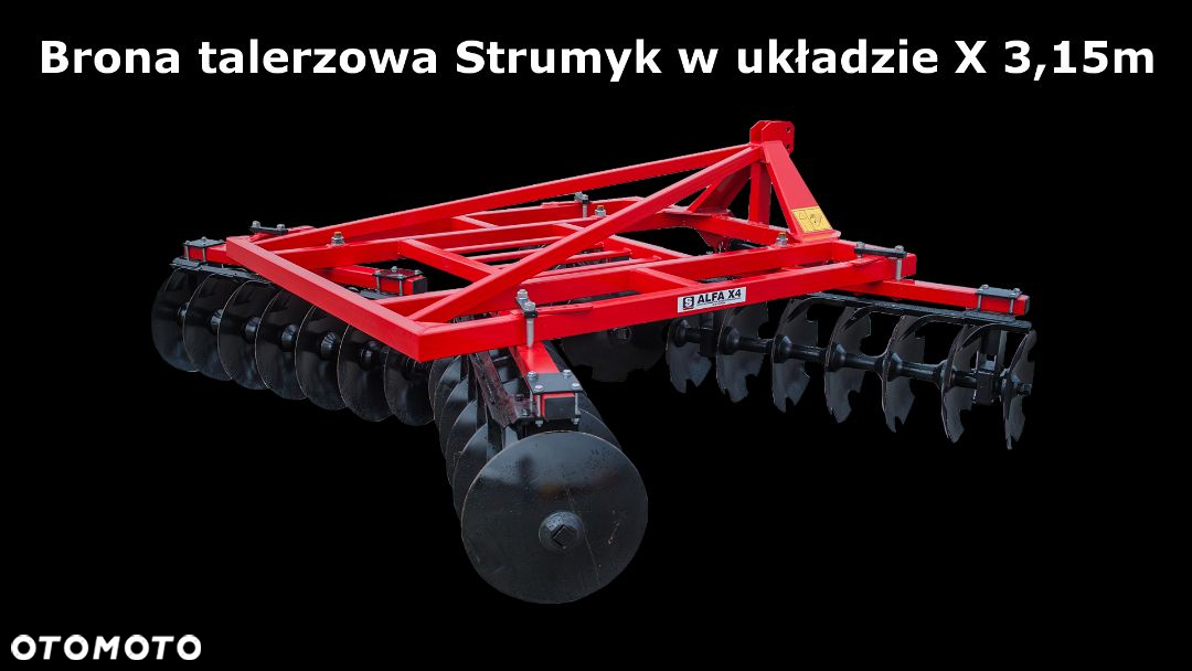 Brona talerzowa TALERZÓWKA V  AGREGAT 1,4m 1,6m 1,8m 2m 2,2m 2,4m 2,7m STRUMYK Lekka Nowa - 20