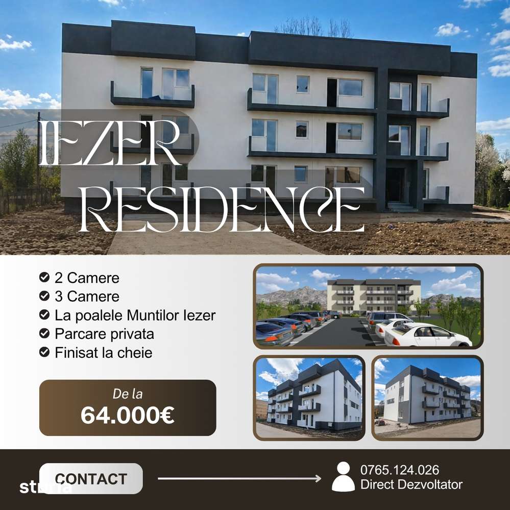 Apartament 2 camere Campulung Iezer Residence Direct Dezvoltator - Imagine principală: 5/16