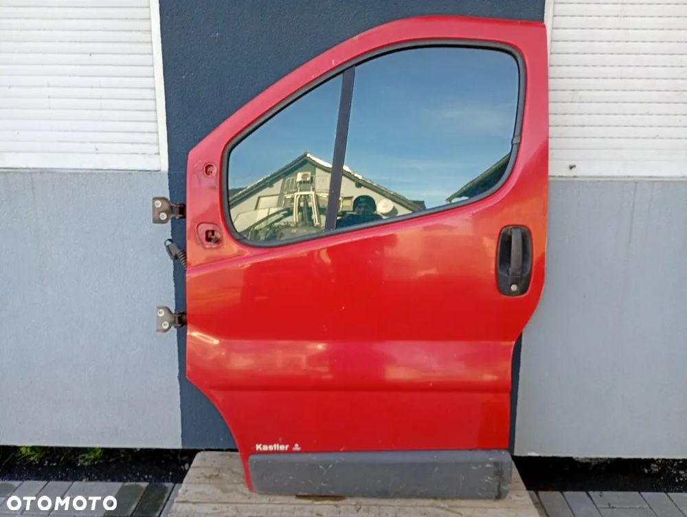 Drzwi Przednie Lewe Przód Kompletne Czerwone Opel Vivaro A Trafic II Primastar 2001-2014 - 1