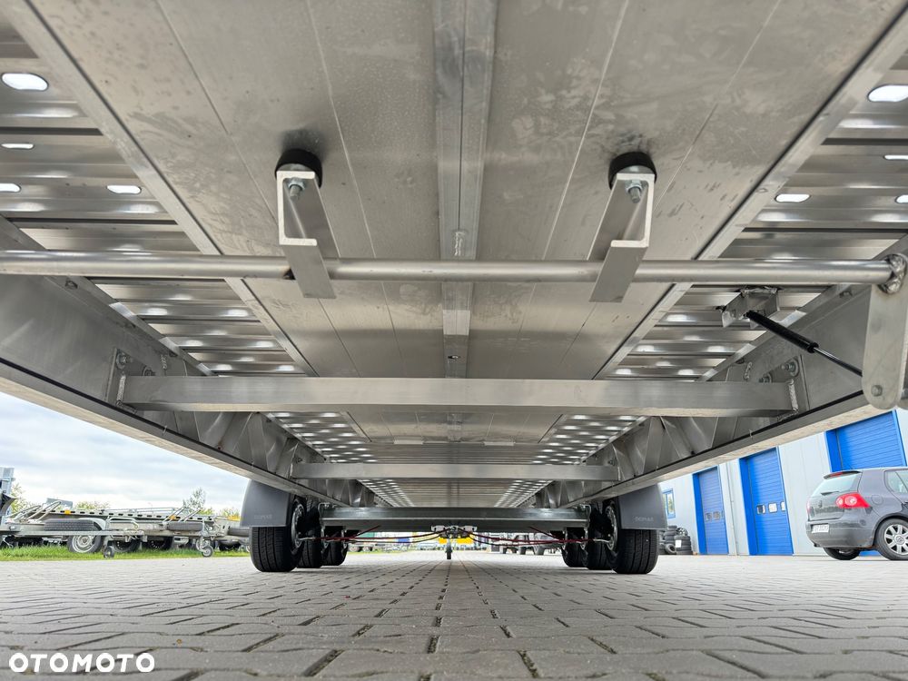 Gromex laweta aluminiowa | 850x210cm | DMC 3500kg | platforma na 2 auta | 3 osie AL-KO | OŚWIETLENIE LED - 28