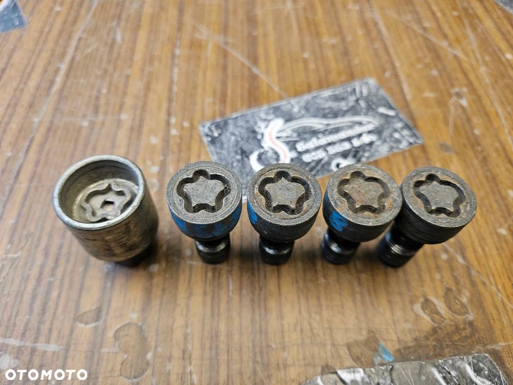 Szpilki Sruby Antykradziezowe do Kol Zlodzieje Komplet Audi VW Skoda Seat - 2