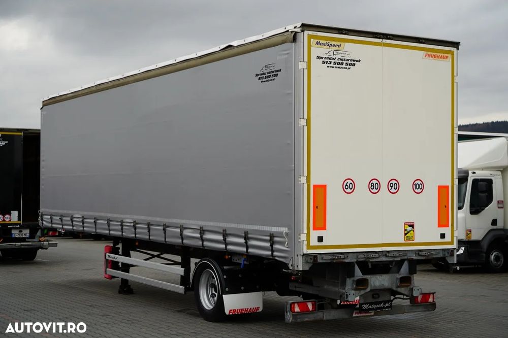 Fruehauf CITYLINER CORTINĂ / 1 AXĂ / DIRECȚIE / LUNGIME 11 M / CUREA CĂRUCIOR / PODEA REZISTENTĂ - 6