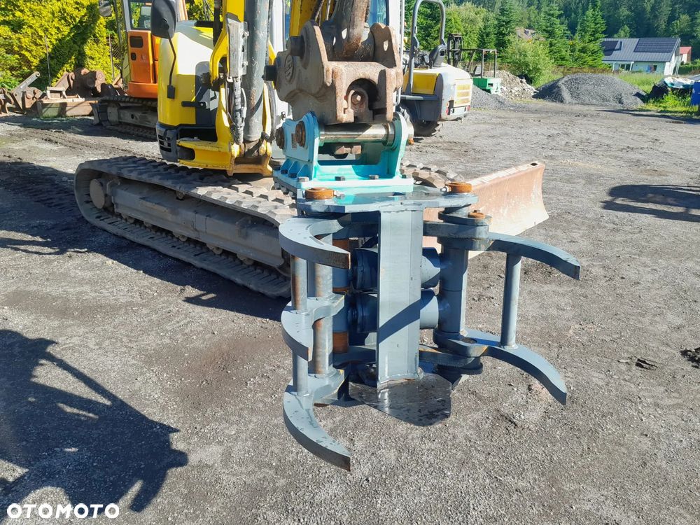 Hydrauliczna głowica ścinkowa 2 siłowniki nożyce do drzew chwytak do koparki - 12