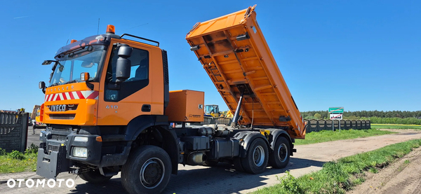 Iveco TRAKKER 410  6x4 na przednie koła blokada mostów