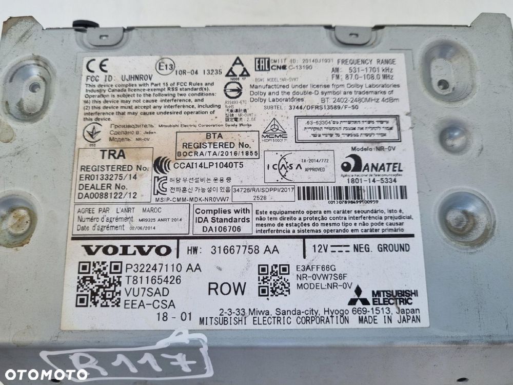 Volvo XC90 II V90 II S90 II RADIOODTWARZACZ radio cd NAWIGACJA 32247110AA - 15
