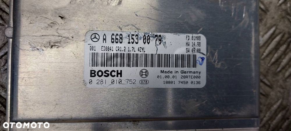 ZESTAW STARTOWY MERCEDES W168 1.7 CDI A6681530079 - 3