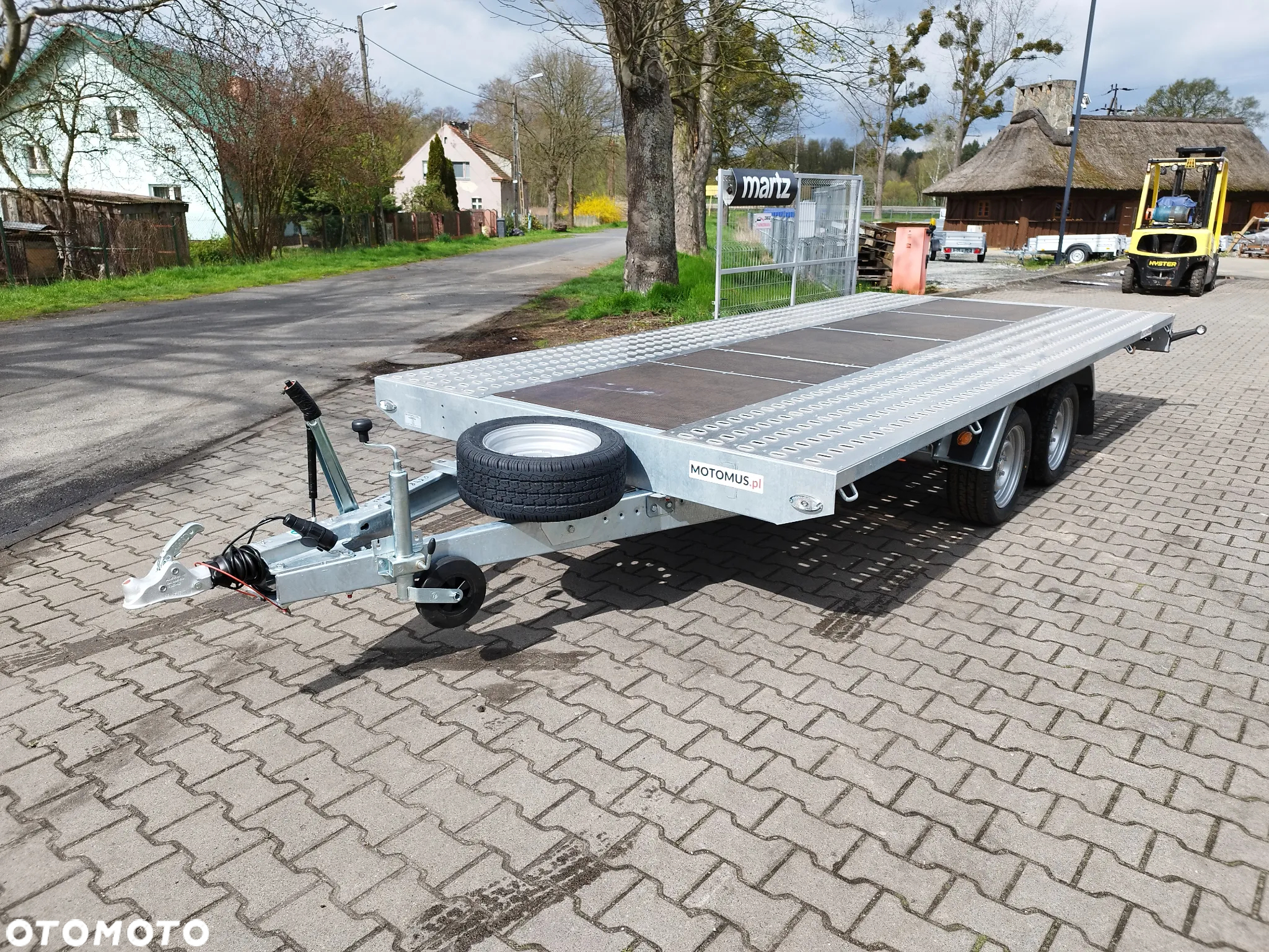 Niewiadów Laweta Niewiadów Mars NM 4,5x2,1m płaska wypełnienie sklejka DMC 2700kg 2 osie koła 195R13C spawana rama mocna - 4