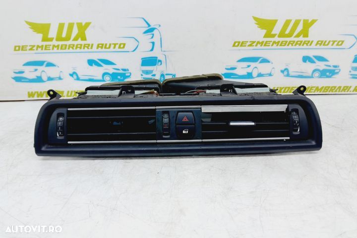 Grila centrala de ventilație cu buton avarii BMW Seria 5 F11  [din 2009 pana  2013] seria - 1