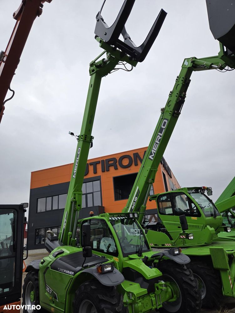 Merlo TF35.7-140, TELESCOPIC ridica 3,5t la 7m, 140CP Deutz, Aer conditionat, furci, cupa 3mc, graifer busteni, garantie 1 an, posibilitate leasing-PROMOTIE 85900 EUR+Tva - 35