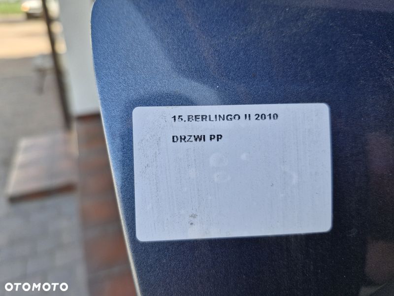 citroen berlingo partner ii 2 iii 3 drzwi prawy przód przednie prawe - 2