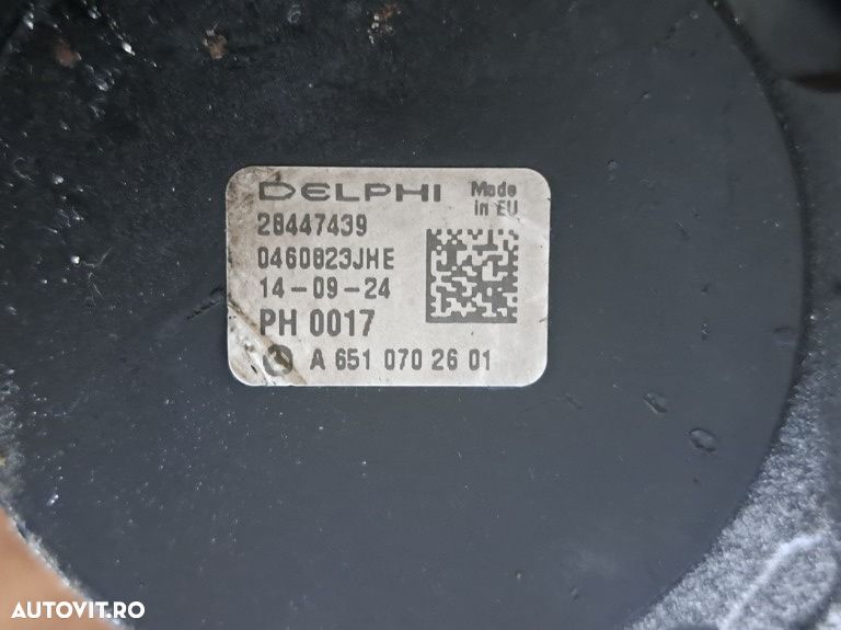 Pompă Înaltă Presiune Mercedes 2.1 / 2.2 CDI - Originală Delphi A6510702601 - 4