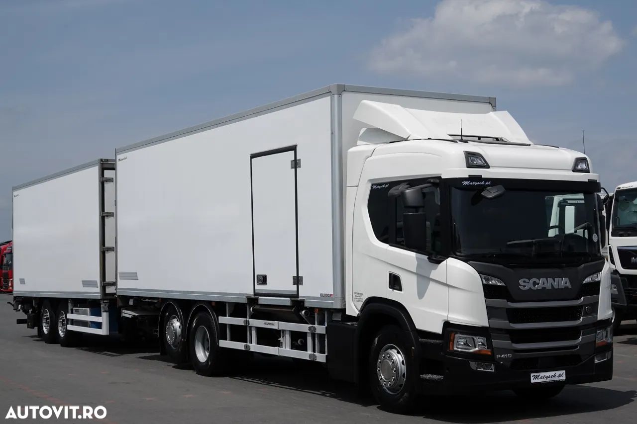 Scania P 410 / FRIGIDER / SET TANDEM / TRANSPORT / 3x unitate FRIGO BLOCK / 3x ELEVATOR DE ÎNCĂRCARE / TEMPERATURĂ MULTIMEMBRU DUPĂ CONTRACT DE SERVICE GOLD / - 1