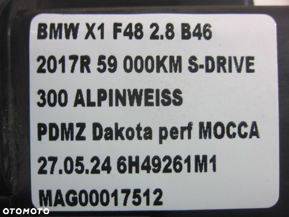 BMW X1 F48 B46 AKTYWNY FILTR WĘGLOWY 7274147 7390448 7333301 - 11