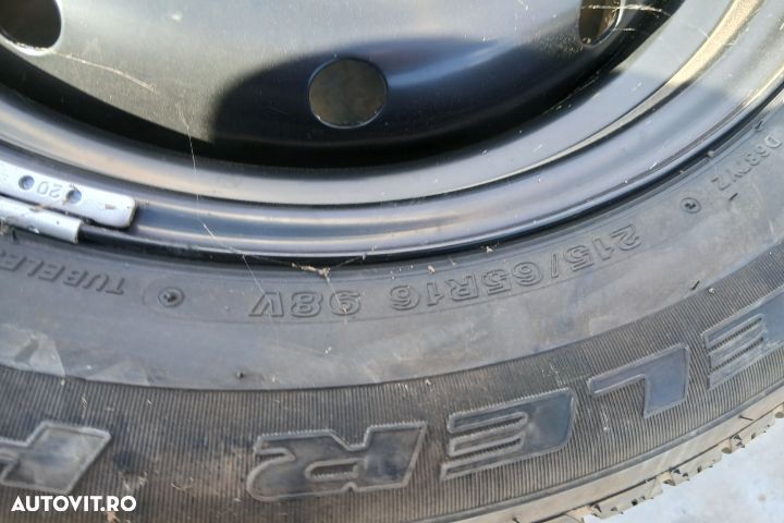 Janta tabla cu anvelopa 16 J16X61/2JJ 215/65 R16 J16X61/2JJ 215/65 R1 - 4