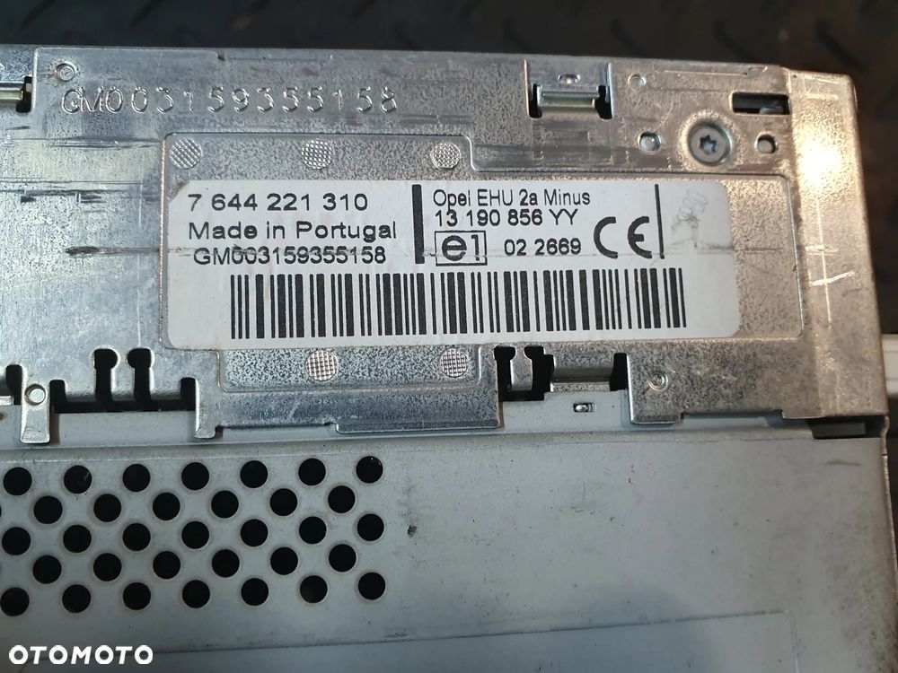 OPEL ASTRA H RADIO 13190856 OPEL ZAFIRA B POSIADAM 2 SZT - 9