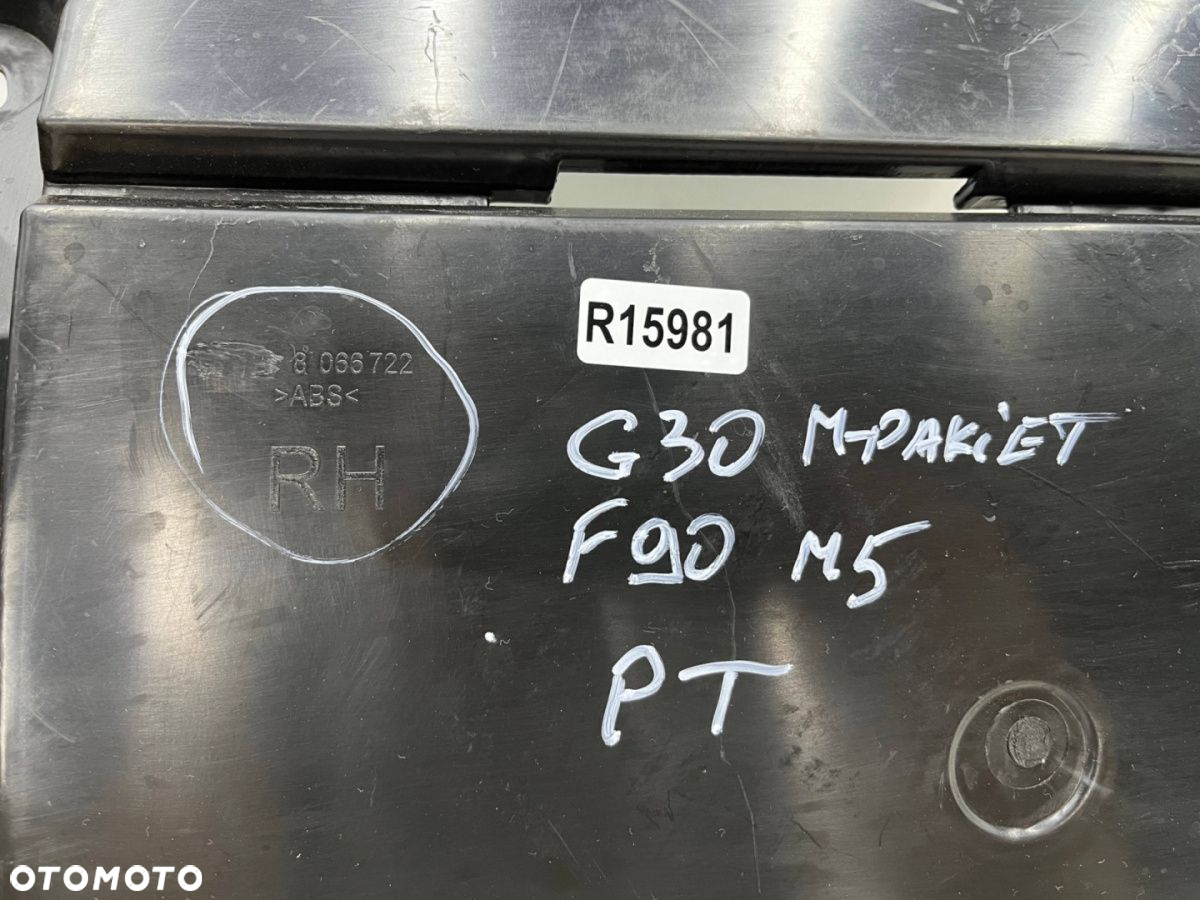 Ślizg BMW 5 G30 M-pakiet M5 F90 17-20r. prawe tylne mocowanie wspornik uchwyt zderzaka prawy tył - 5