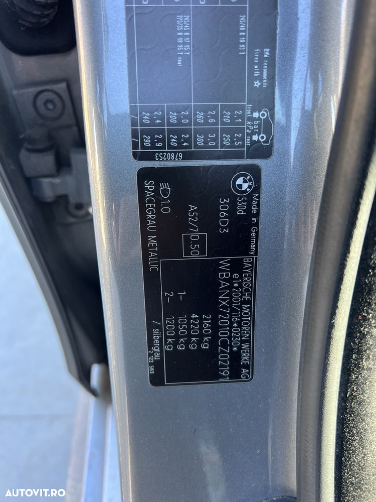 Aripa stanga dreapta bmw e60 e61 spacegrau metallic a52 - 3