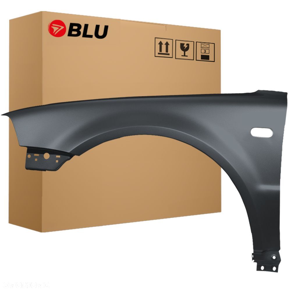 BLU Błotnik VOLKSWAGEN VW PASSAT B5 LIFT LA7T lewy srebrny 2000-2005 przód VereintGrau - 1