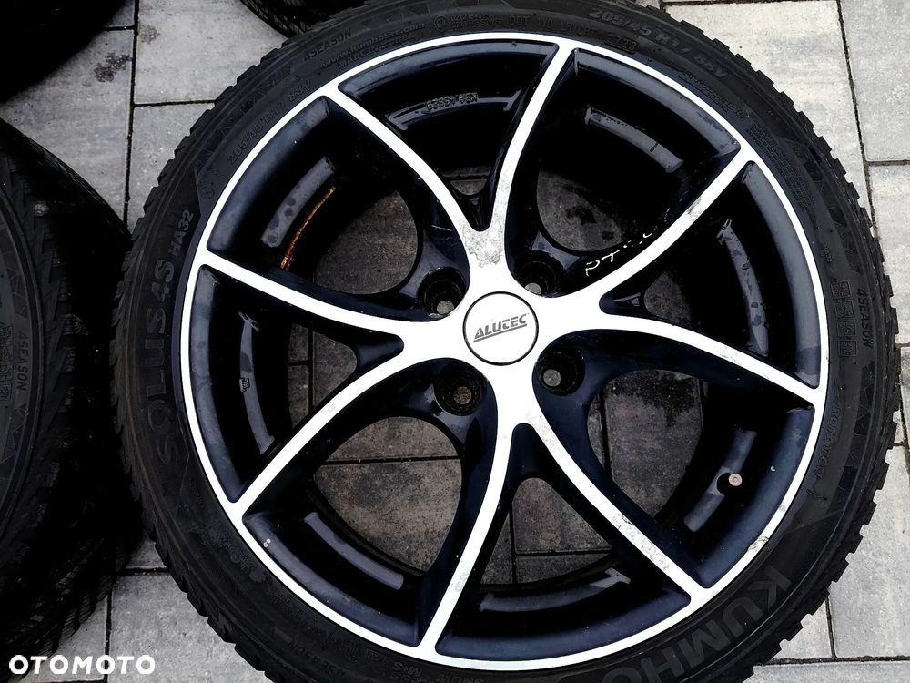 FELGI Z OPONAMI KOŁA ALUMINIOWE PEUGEOT 207 CITROEN R17 4X108 ET25 65,1 mm OPONY KUMHO SOLUS 4S 205/45 R17 2023r NR44 - 2